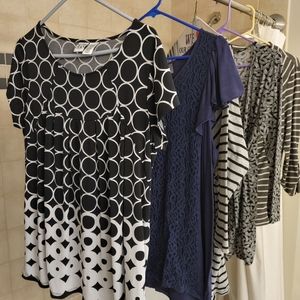 Variety of maternity tops